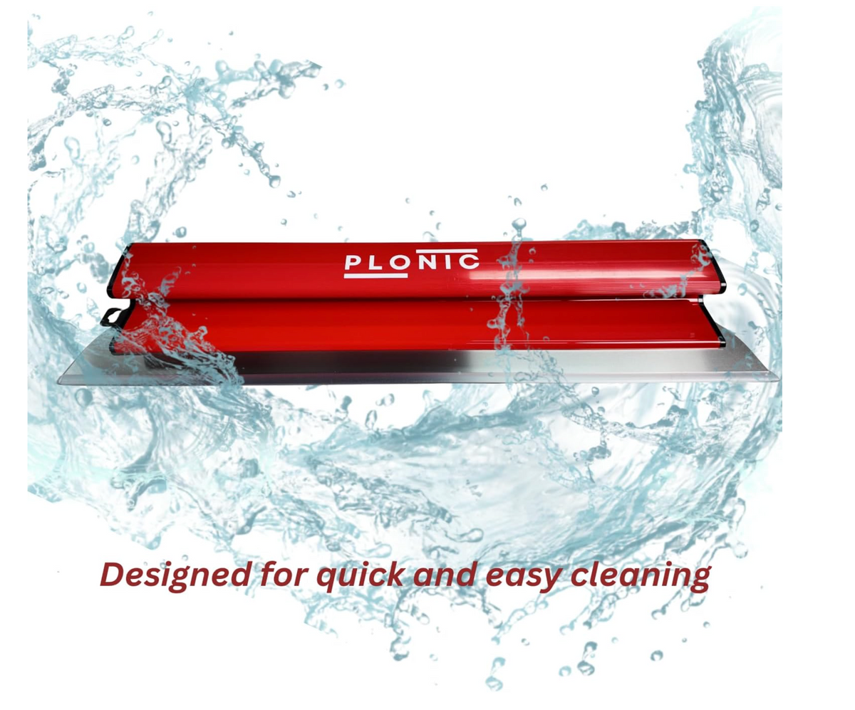 PLONIC skimming blade rinsing clean under running water