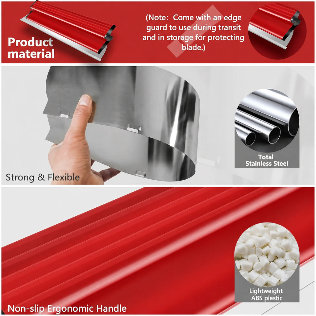 16 Inch Drywall Skimming Blade, 0.50mm Stainless Steel