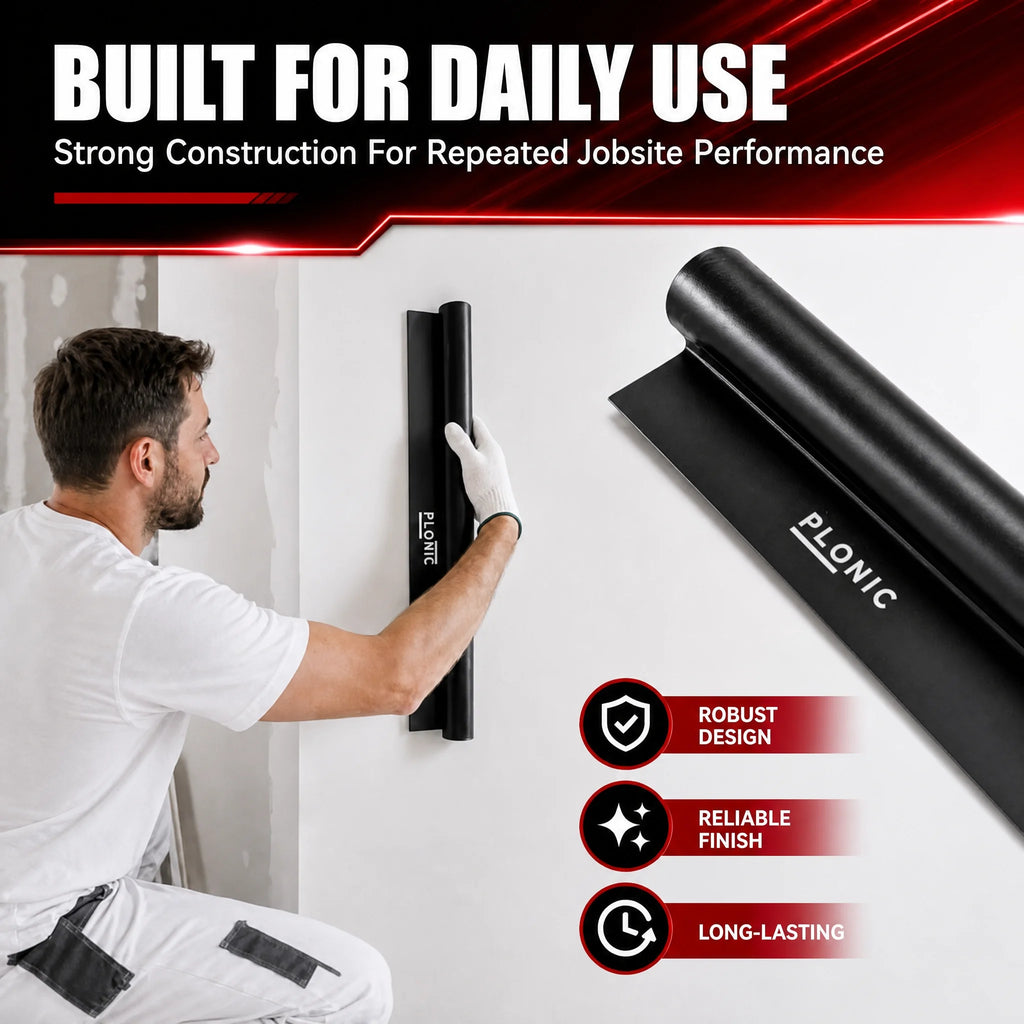 24 Inch Drywall Skimming Blade, Round-Grip One-Piece Aluminum