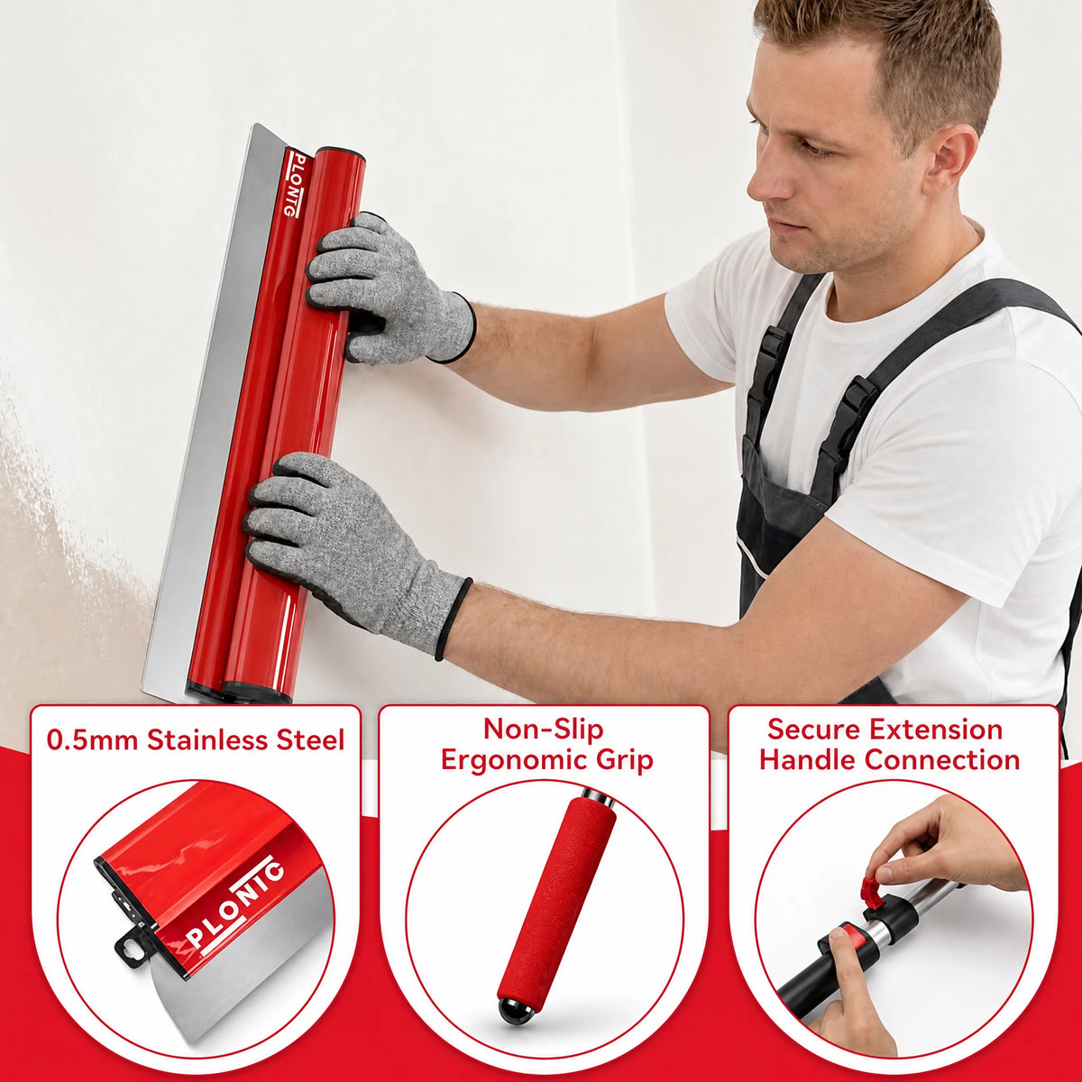 Drywall Skimming Blade Set with Portable Case (6-Piece Set)