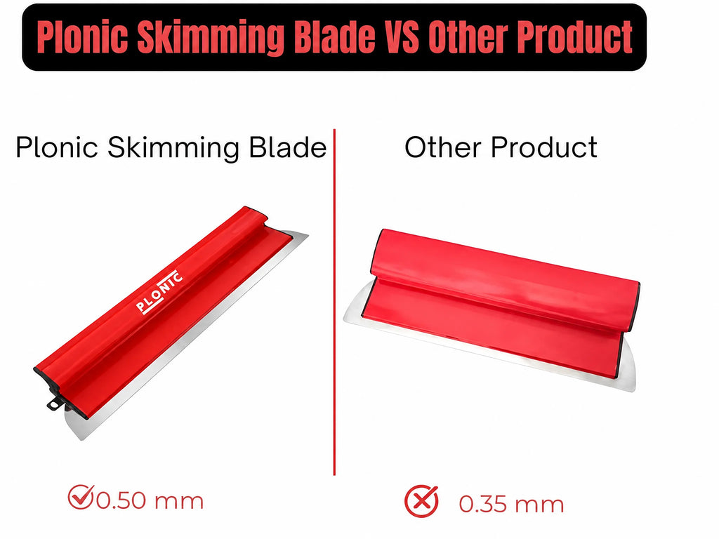 16 Inch Drywall Skimming Blade, 0.50mm Stainless Steel