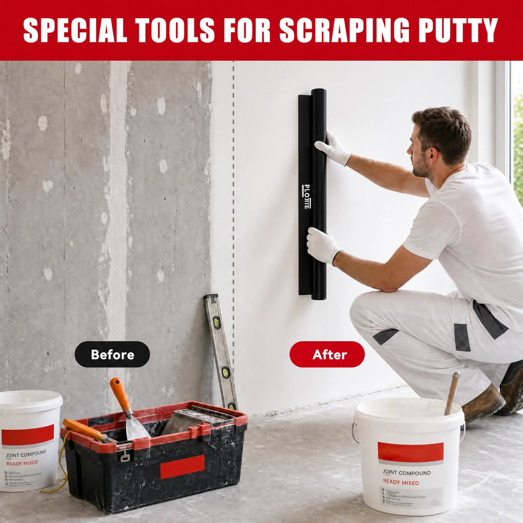 24 Inch Drywall Skimming Blade, Round-Grip One-Piece Aluminum