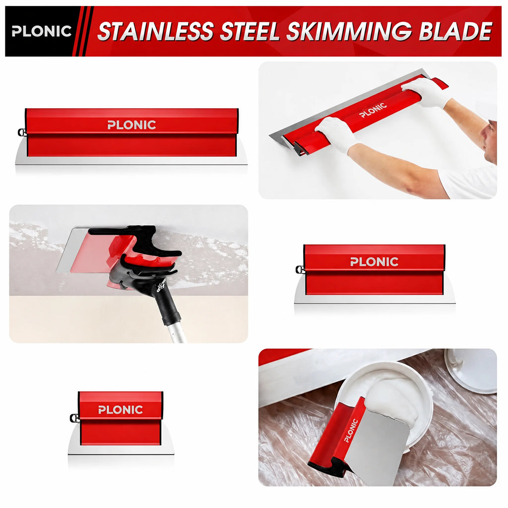 Drywall Skimming Blade Starter Set (10", 16", 24")