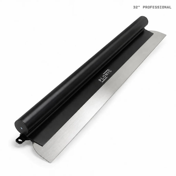 PLONIC 32 inch Professional skimming blade with 301 stainless steel edge and round-grip aluminum body